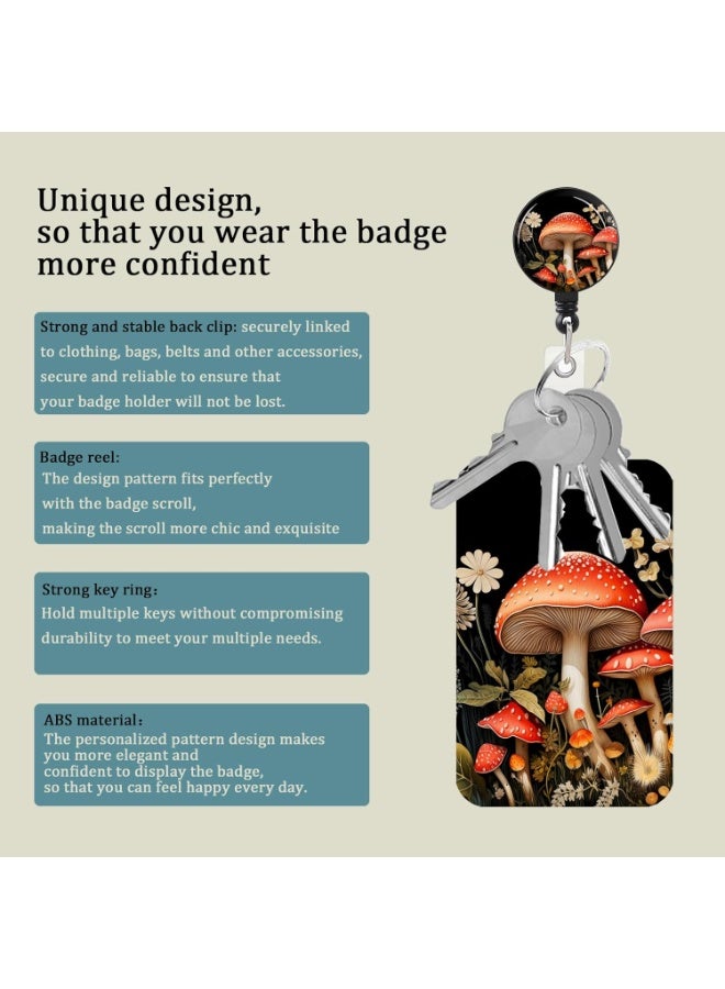 يوڠام 3 قطع من حاملي الشارات المتينين مع بكرة قابلة للسحب – حامل شارة هوية، كرت مفتاح أو شارة عمل للممرضين، المعلمين، الطلاب، المكاتب، للرجال والنساء - Image 5