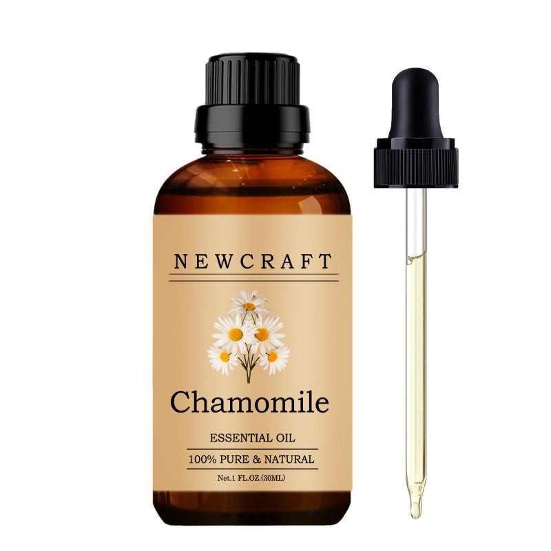 NewCraft Chamomile Essential Oils, 100% Pure and Natural Essential Oil for Aromatherapy Diffuser - Chamomile/1 Fl Oz - Image 1