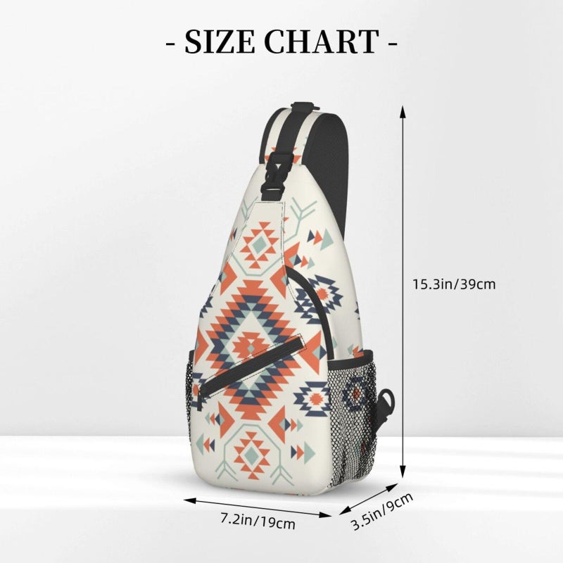 Betyiwling Aztec Sling Backpack Unisex Crossbody Chest Bag Shoulder Chest Bag For Women Men Hiking Travel - Image 4