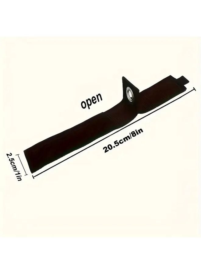 5pcs Heavy Duty Nylon Tool Straps Wall Mounted Storage Hanging Bands 50 lbs Capacity Black - Image 3