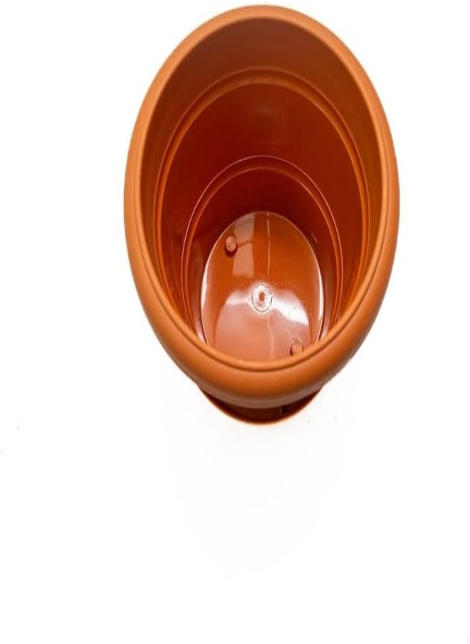 AKDC Brown Lilly Planter 6 15X18X10 Brown  - Image 1
