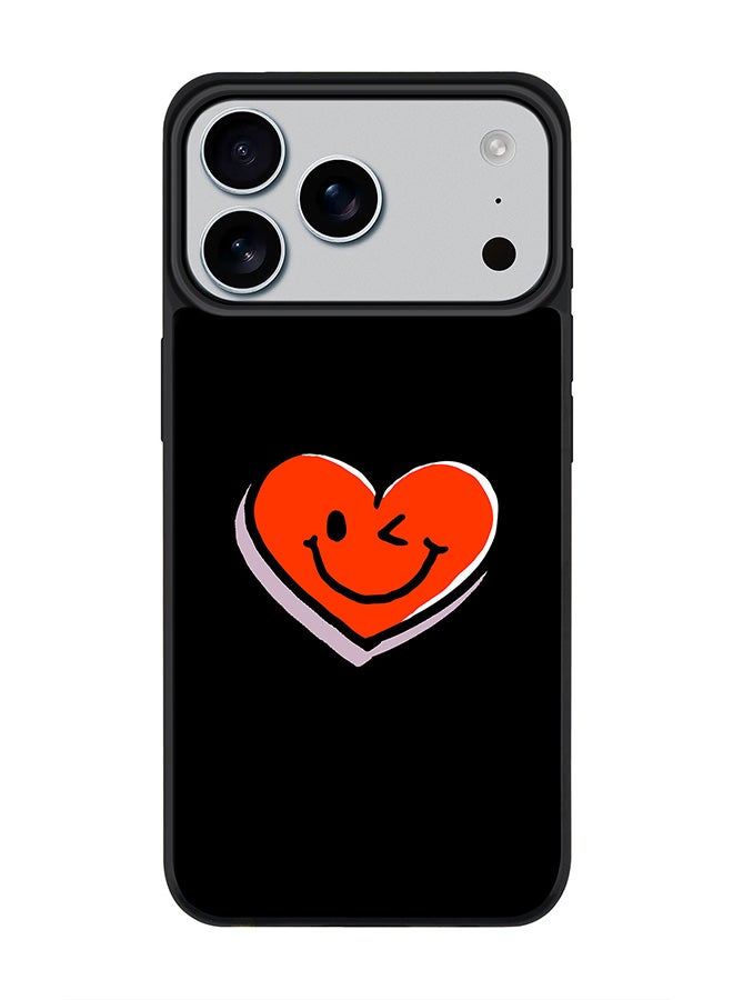 Stylizedd iPhone 17 Pro Max Case, [Compatible with MagSafe] Slim Magnetic cover Phone Case iPhone 17 Pro Max -Winking Heart - Image 1
