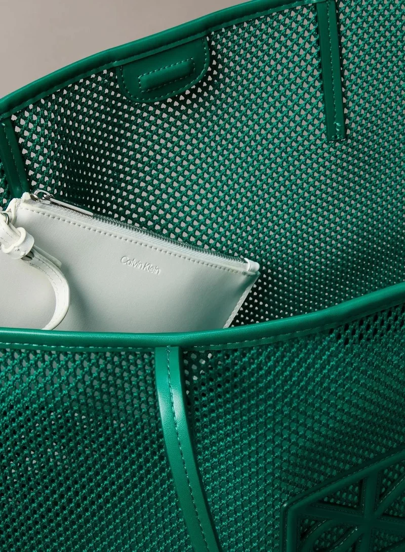 Calvin Klein Enchanted Forest Emblem Logo Mesh Tote Bag for Women | Best Price UAE
