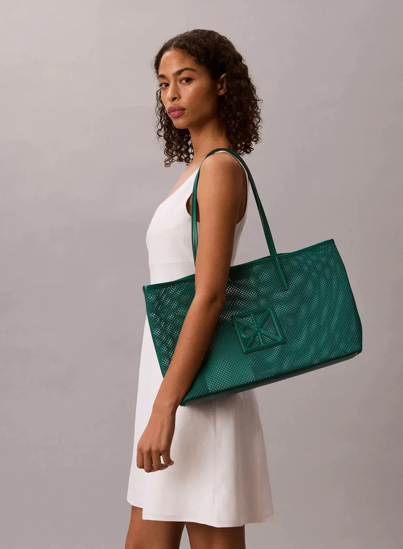 Calvin Klein Enchanted Forest Emblem Logo Mesh Tote Bag for Women | Best Price UAE