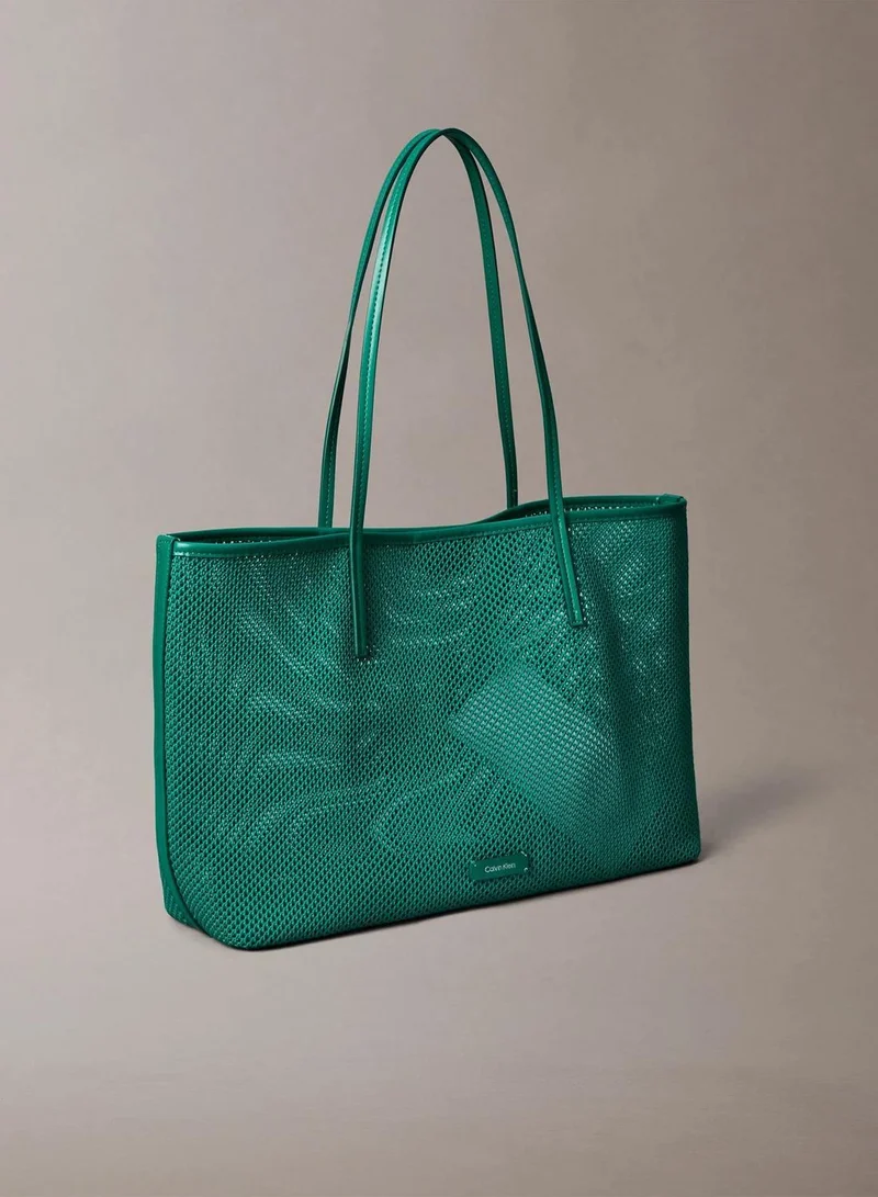 Calvin Klein Enchanted Forest Emblem Logo Mesh Tote Bag for Women | Best Price UAE