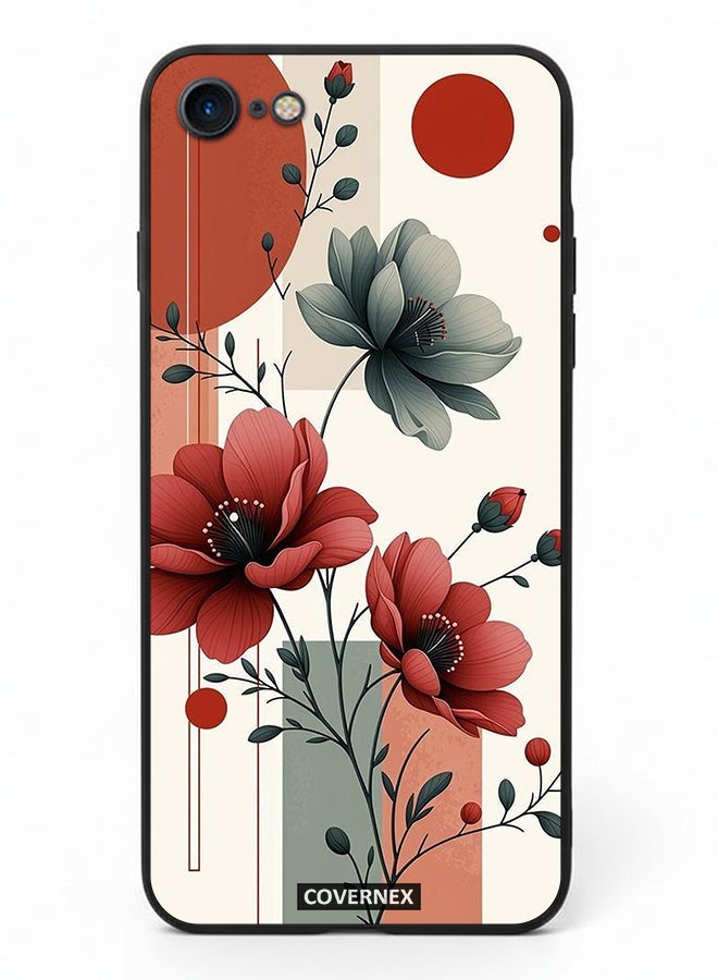 Covernex Apple iPhone SE 2020/2022 Protective Case Cover Printed Featuring Botanical Bloom - Image 2