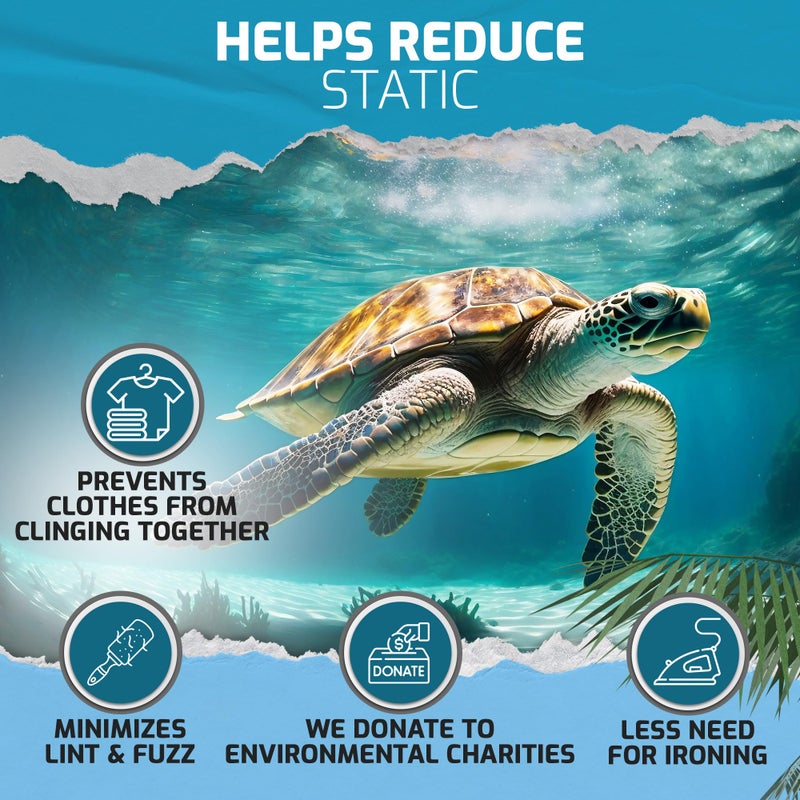 Dryer Sheets, 80 Bulk Loads - Laundry Fabric Softener Strips to Guard Against Static - Non Toxic for Sensitive Skin - Zero Waste and Plastic Free - Lightly Scented with Wrinkle Release Technology - Image 3