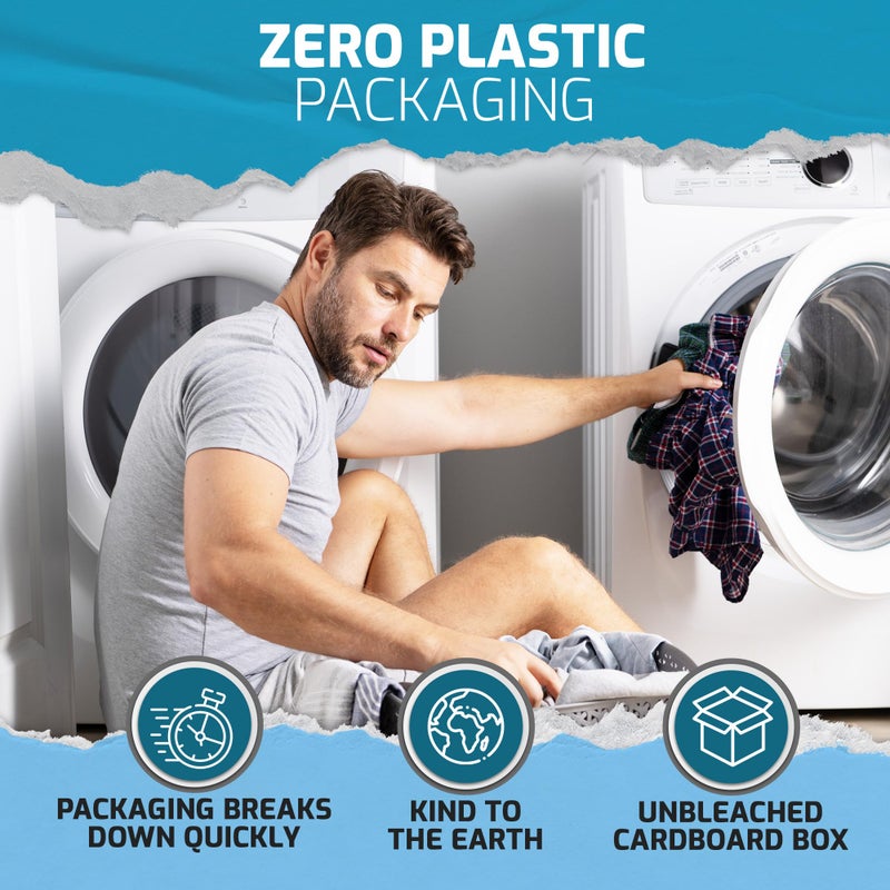 Dryer Sheets, 80 Bulk Loads - Laundry Fabric Softener Strips to Guard Against Static - Non Toxic for Sensitive Skin - Zero Waste and Plastic Free - Lightly Scented with Wrinkle Release Technology - Image 4