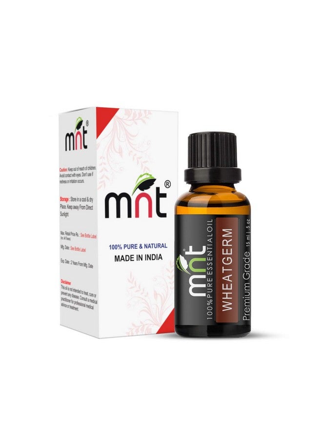MNT Wheatgerm Carrier Oil 100% Pure Natural & Undiluted Therapeutic Grade & Aromatherapy for Hair Care and Skin Care (15ML) - Image 1