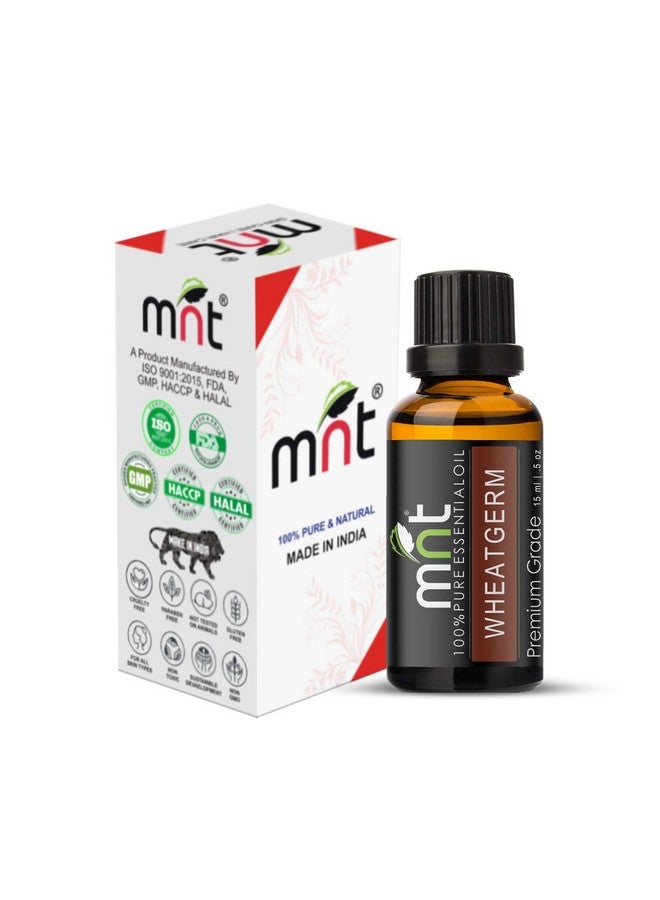 MNT Wheatgerm Carrier Oil 100% Pure Natural & Undiluted Therapeutic Grade & Aromatherapy for Hair Care and Skin Care (15ML) - Image 2