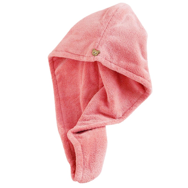 Hair Towel Hair Fast Drying Dryer Towel - Pink