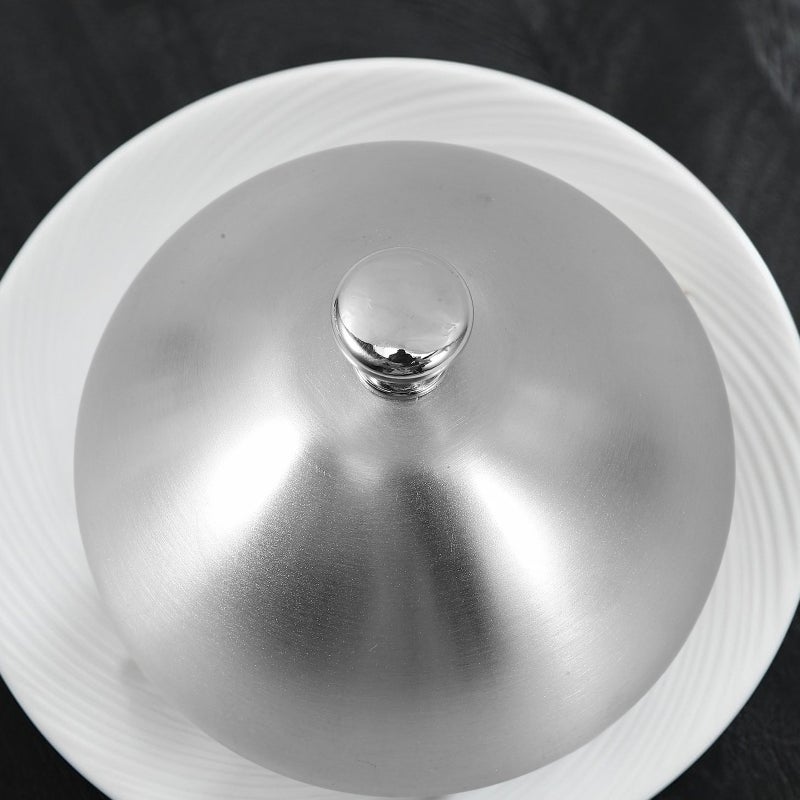 Cheese Melting Dome Round Basting Cover with Handle Stainless Steel Griddle Dome - Image 3