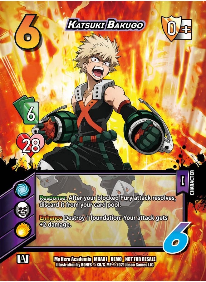 أسمودي لعبة بطاقات My Hero Academia Collectible Card Game Izuku Midoriya Vs. Katsuki Two Player Rival Decks | لعبة بطاقات تداول للبالغين والمراهقين | للأعمار من 14 عامًا فأكثر | لاعبان | متوسط وقت اللعب 45 دقيقة فأكثر | من إنتاج Jasco Games  - Image 4