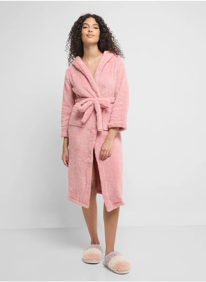 جينجر Plush Terry Bath Robe