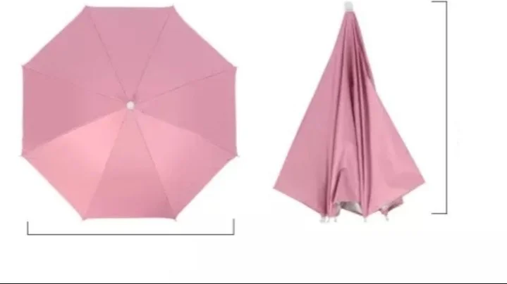 ELEVEN MARKETS Eleven Market Head Umbrella Colorful Beach Summer Pink Head Umbrella