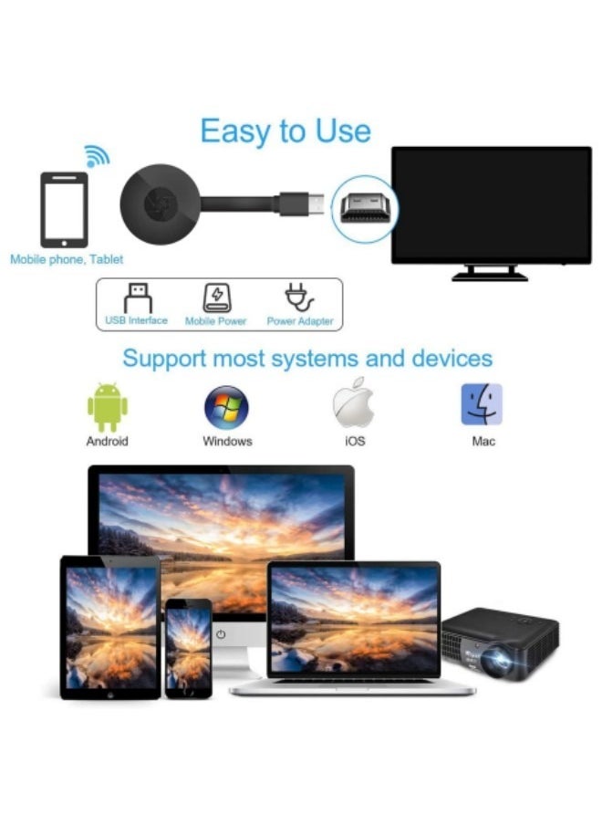 GGEROU - G2 Wireless HDMI WiFi Display Dongle Adapter,HDMI Wireless Video 4K Screen Sharing Adapter,Full HD 1080P WiFi Screen Mirroring Adapter - Image 1