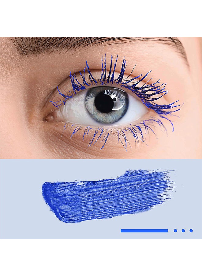Maxfine 5D Silk Fiber Lash Mascara Waterproof, Luxuriously Longer, Thicker, Voluminous Eyelashes, Long-Lasting, Dramatic Extension, Smudge-proof, Hypoallergenic Formula(Cobalt Blue)  - Image 4