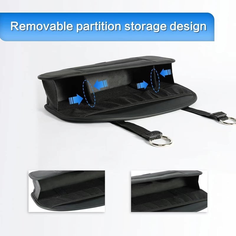 Premium Leather Car Backseat Organizer with Multiple Pockets - Image 2