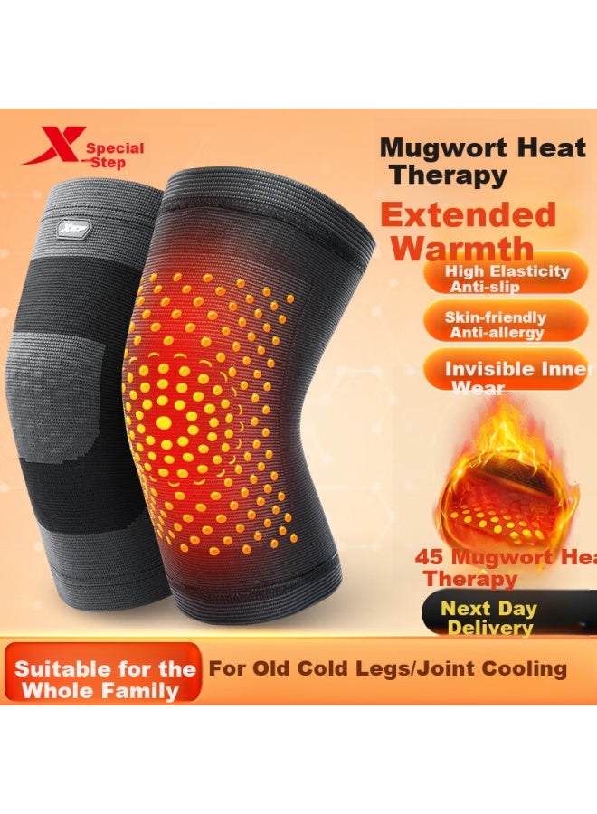 Xtep Arthritis Knee Brace With Wormwood Self-heating Leg Warmer For Elderly Men And Women - Image 1