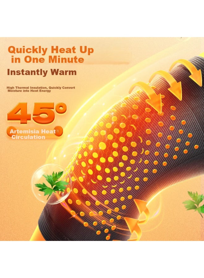 Xtep Arthritis Knee Brace With Wormwood Self-heating Leg Warmer For Elderly Men And Women - Image 2