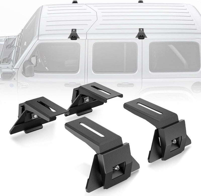 XOOKUN Roof Rack Mounting Brackets for Jeep Wrangler JL JK 2007-2024, Gladiator JT, Cherokee XJ 1984-2001 - Image 1