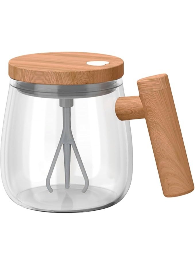 Electric Self-Stirring Mixing Cup – 400ml Portable Coffee Mug with Automatic Mixing Function | High Borosilicate Glass Cup for Coffee, Milk, Protein Shakes & Hot Drinks - Image 1