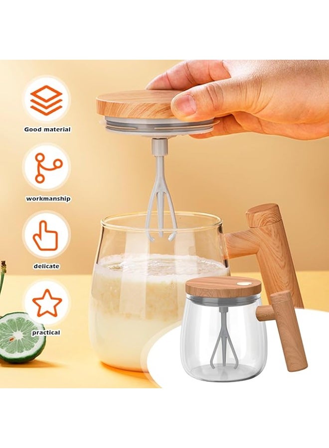 Electric Self-Stirring Mixing Cup – 400ml Portable Coffee Mug with Automatic Mixing Function | High Borosilicate Glass Cup for Coffee, Milk, Protein Shakes & Hot Drinks - Image 2