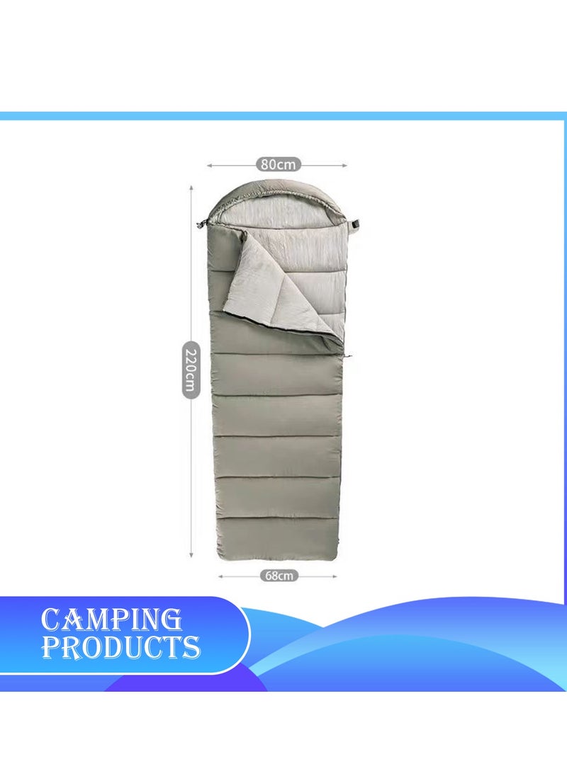 Manful Hooded Envelope Sleeping Bag for Outdoor Camping  - Image 2