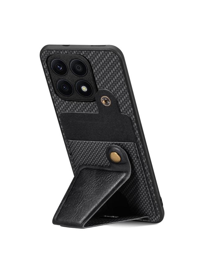 Green Tiger Case For Honor X8A Carbon Fiber Wallet Flip Card K-shaped Holder Phone Case - Image 3