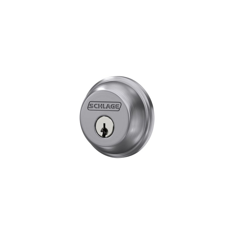 Schlage B60 N 626 Deadbolt, Keyed 1 Side, Highest Residential Security, Satin Chrome - Image 5