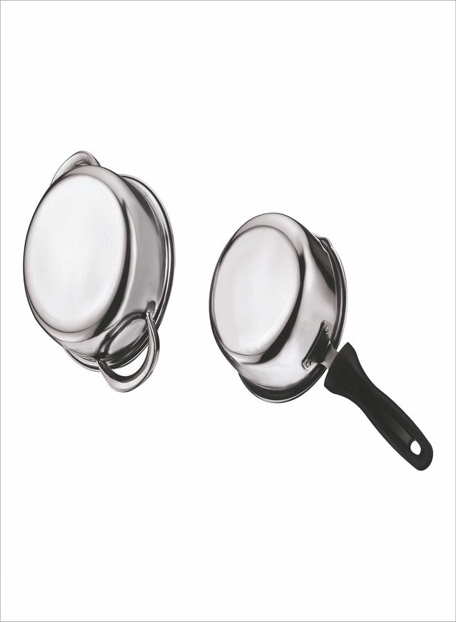 Kitchen Essentials Stainless Steel Cookware Set, White - Image 3