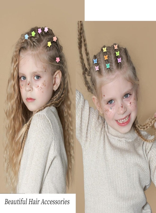 ACO-UINT 80Pcs Mini Hair Clips Small Flower and Butterfly Hair Clips Baby Hair Clips for Girls Toddler Women Mini Claw Clips Tiny Cute Hair Clips Hair Accessories for Girls - Image 5