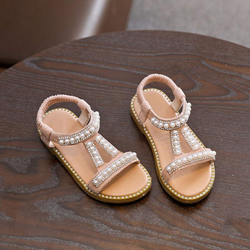Girls Shoes Style PU Leather Sandal Baby Shoes Breathable Flat Sandals Shoes for Kids Children - Size 2 ( ) - Image 5