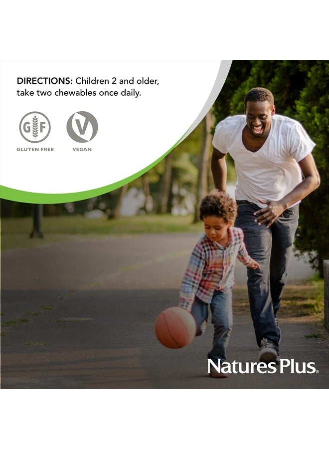 Natures Plus Animal Parade Children's Chewable Multivitamin - 90 Animal-Shaped Tablets - Natural Assorted Flavors - Vegetarian, Gluten Free - 45 Servings - Image 5