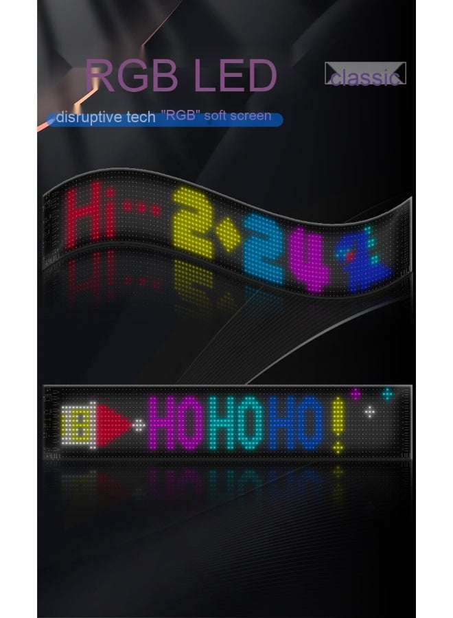 Custom Text Mode Animation Programmable LED Display with Bluetooth App Control for Cars, Stores, and Hotels - Image 4
