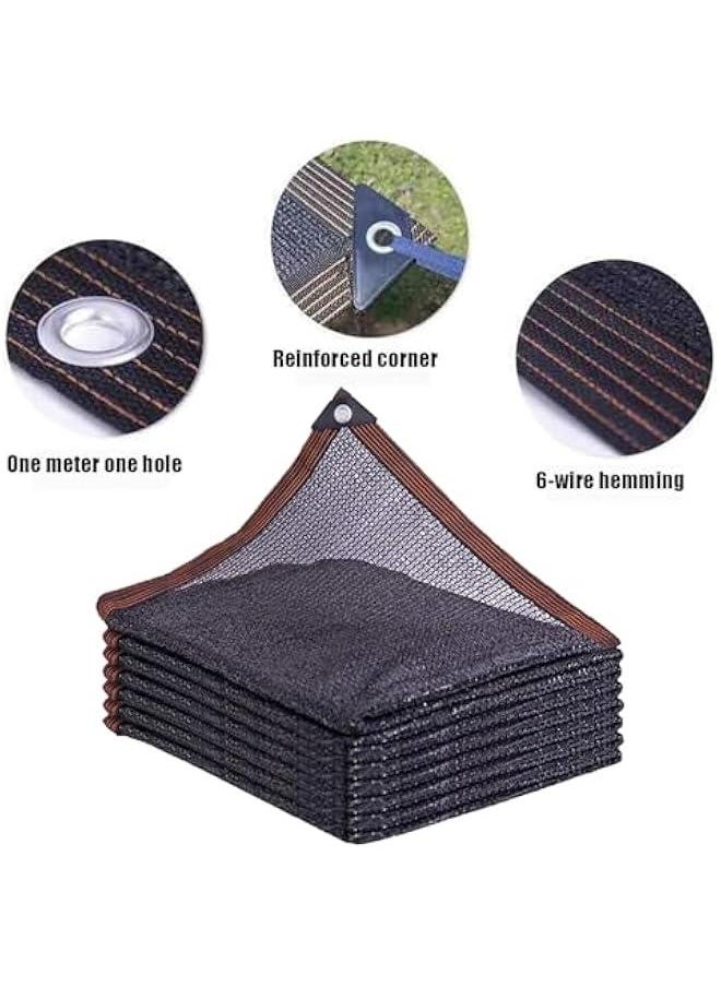 Generic 10x13ft Sun Shade Cloth, Sunblock Black Greenhouse Shade Net, Sunblock Shade with Grommets, Sun Netting for Patio, Outdoor Shading Net, Heavy Duty Mesh Shade Net, for Garden Plants  - Image 3