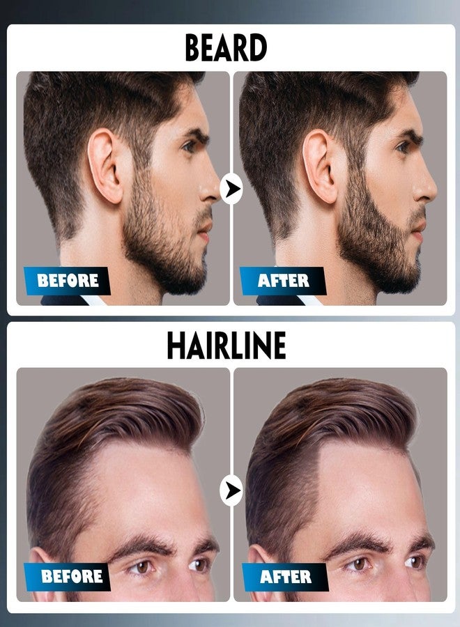 Ihrlpxkc Beard Pencil Filler for Men Black - Beard Pen with Brush, Barber Pencil Smudge-proof & Water-proof Mens Grooming Kits Creating Natural Beard Color, Gifts for Men (Black - Image 2