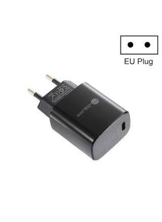 PD11 Mini Single Port PD3.0 USB-C / Type-C 20W Fast Charger for iPhone / iPad Series, EU Plug(Black) - pzsku/Z542FE1A3DF258C901F96Z/45/_/1735016374/21abd95d-f8b7-4032-8355-7212f4dc9bff