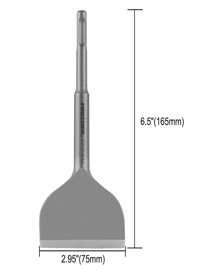 Firecore مثقاب إزميل Firecore 3 بوصة SDS Plus، إزميل مائل بزاوية منحنية لمثقاب المطرقة 42CrMo، أداة إزالة بلاط الخرسانة (3 × 6.5 بوصة) - FS22365 - Image 5