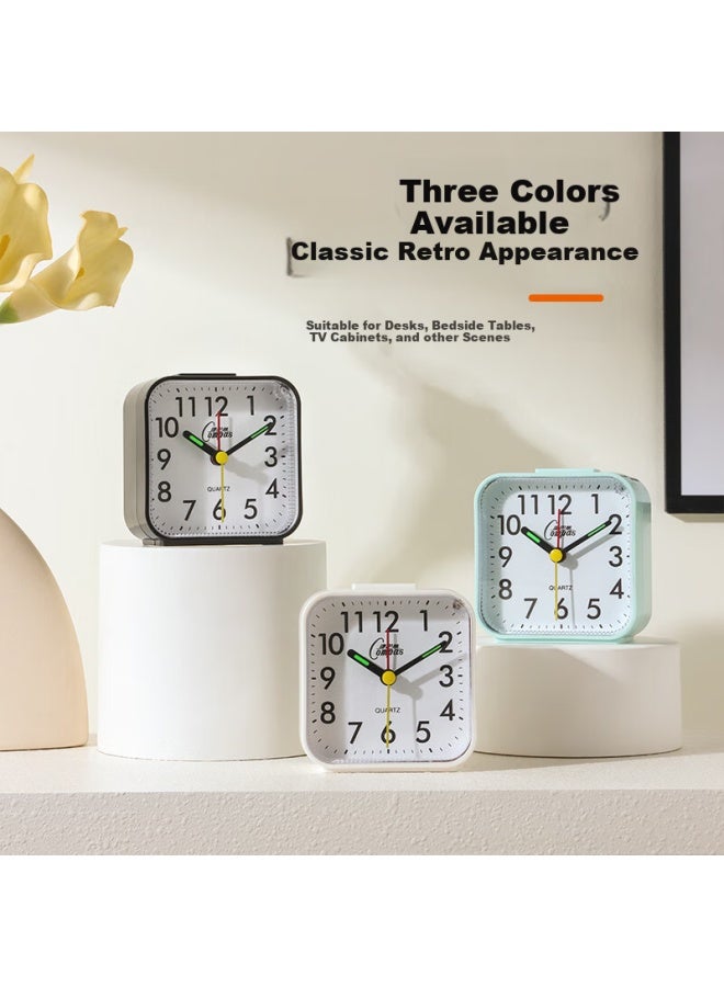 Compas Desktop Children'S Alarm Clock Quartz Clock Student Wake-Up Artifact Simple Bedroom Bedside Clock 2334 Blue - Image 2