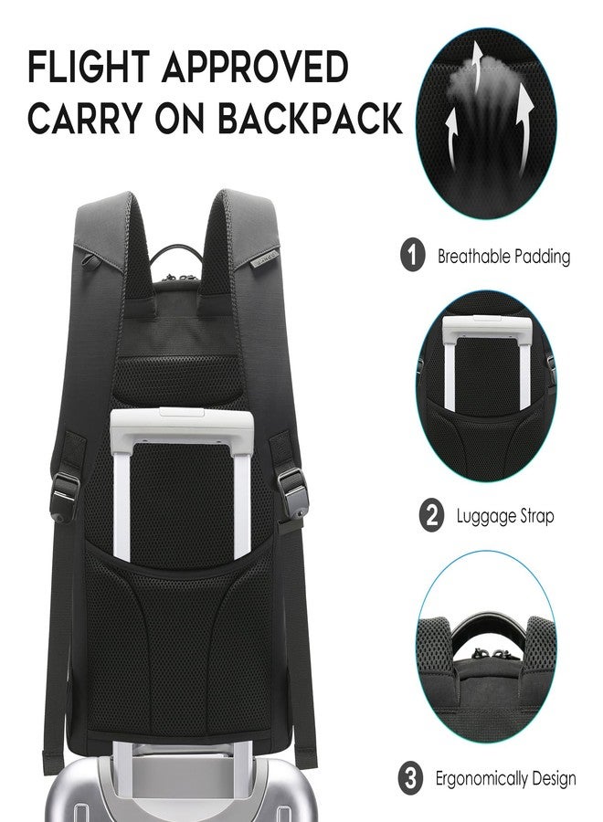 BANGE Commute backpack can hold 15.6 inch laptop,Flight approved carry on backpack for men and woman - Image 5