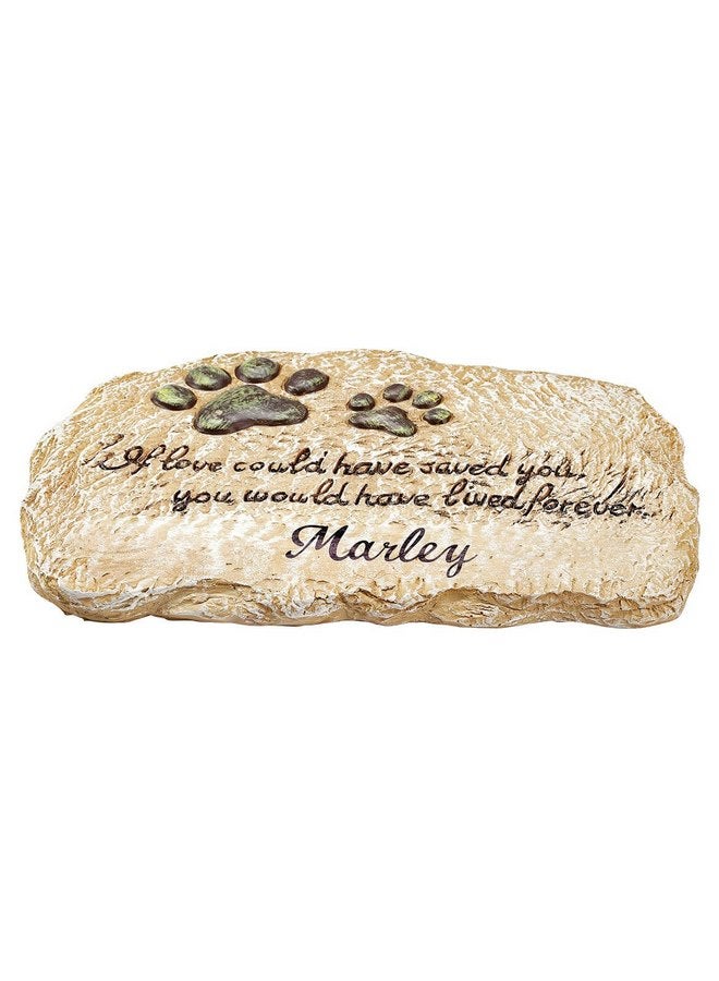 Fox Valley Traders Personalized Forever Pet Memorial Garden Stone, Customized Indoor/Outdoor Décor, Crafted with 100% Resin, Loss of Pet Sympathy Gift - Measures 12” Long x 7 ½” Wide x ½” High - Image 1