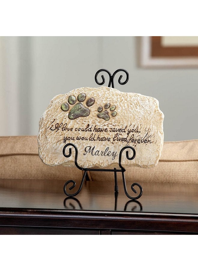 Fox Valley Traders Personalized Forever Pet Memorial Garden Stone, Customized Indoor/Outdoor Décor, Crafted with 100% Resin, Loss of Pet Sympathy Gift - Measures 12” Long x 7 ½” Wide x ½” High - Image 3