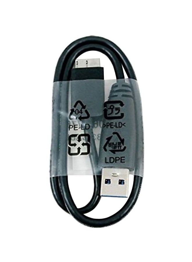 سيجيت كابل بديل USB 3.0 Type A إلى مايكرو B لمحركات سيجيت أسود - Image 1