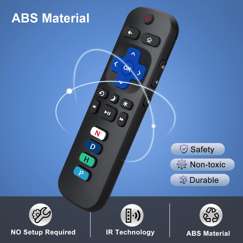 LOUTOC Replacement RC280 RC282 fit for TCL-Roku-TV-Remote-Control, Universal TV Remote for Roku Ruko Ruku Hisense, Onn, Sharp, Philips TVs - Image 5
