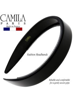 CAMILA Paris Cp3013 French Fashion Headband For Women Very Flexible With Teeth For Strong Hold Grip Women'S Hairband No Slip Durable Styling Girls Hair Accessories Made In France With Cellulose  - Image 2