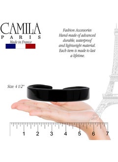 CAMILA Paris Cp3013 French Fashion Headband For Women Very Flexible With Teeth For Strong Hold Grip Women'S Hairband No Slip Durable Styling Girls Hair Accessories Made In France With Cellulose  - Image 3
