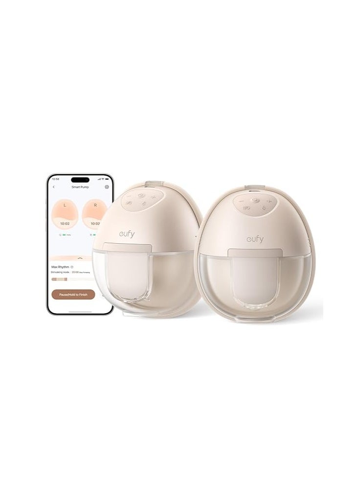 eufy - eufy Wearable Breast Pump S1, Hands-Free Electric Breast Pump with Heating Tech, App Control, Personalized Smart Rhythm, Hospital Grade Suction, Portable, Discreet, Leak-Proof & Ultra-Quiet - Image 1