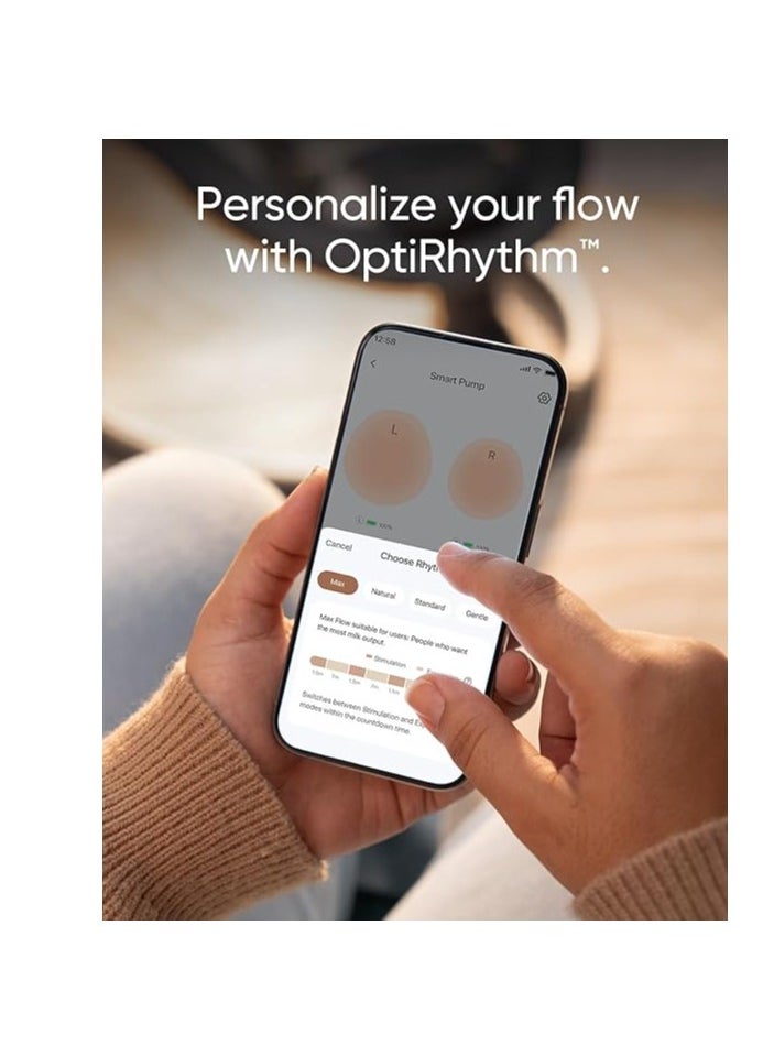 eufy - eufy Wearable Breast Pump S1, Hands-Free Electric Breast Pump with Heating Tech, App Control, Personalized Smart Rhythm, Hospital Grade Suction, Portable, Discreet, Leak-Proof & Ultra-Quiet - Image 1