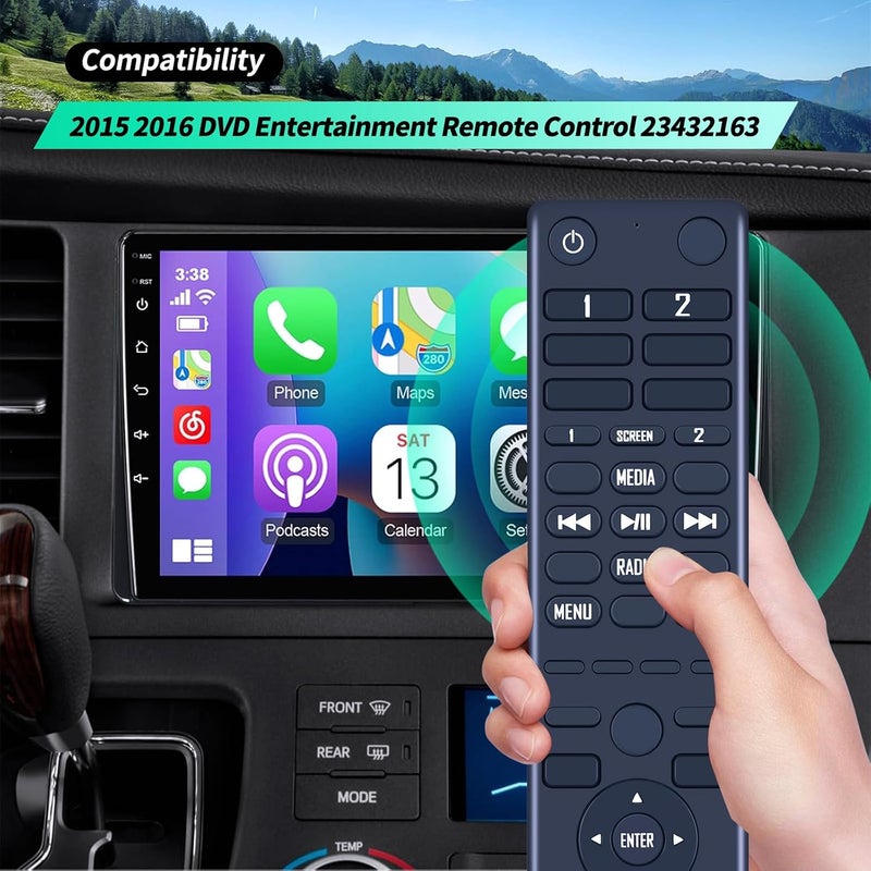 WDZP Replacement Remote Control for 2015 2016 Cadillac Escalade DVD Entertainment System - Image 2